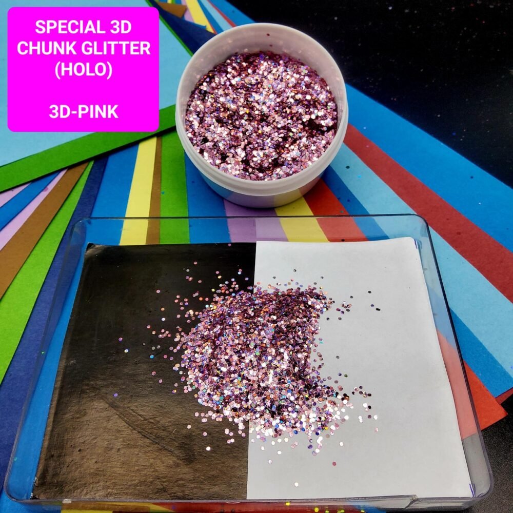 silver curly holo chunk glitter – medium | 20g (copy)