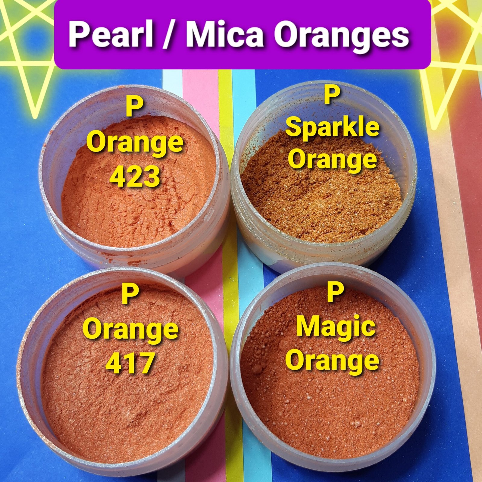 pearl/mica powder colors
