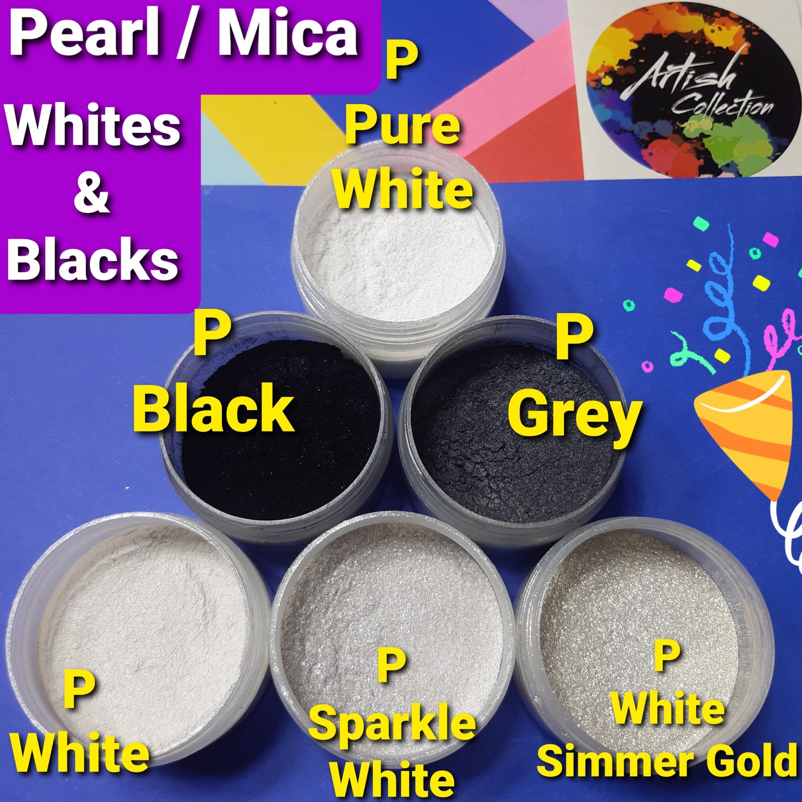 pearl/mica skin/brown powder colors (10 colors 15g each) (copy)