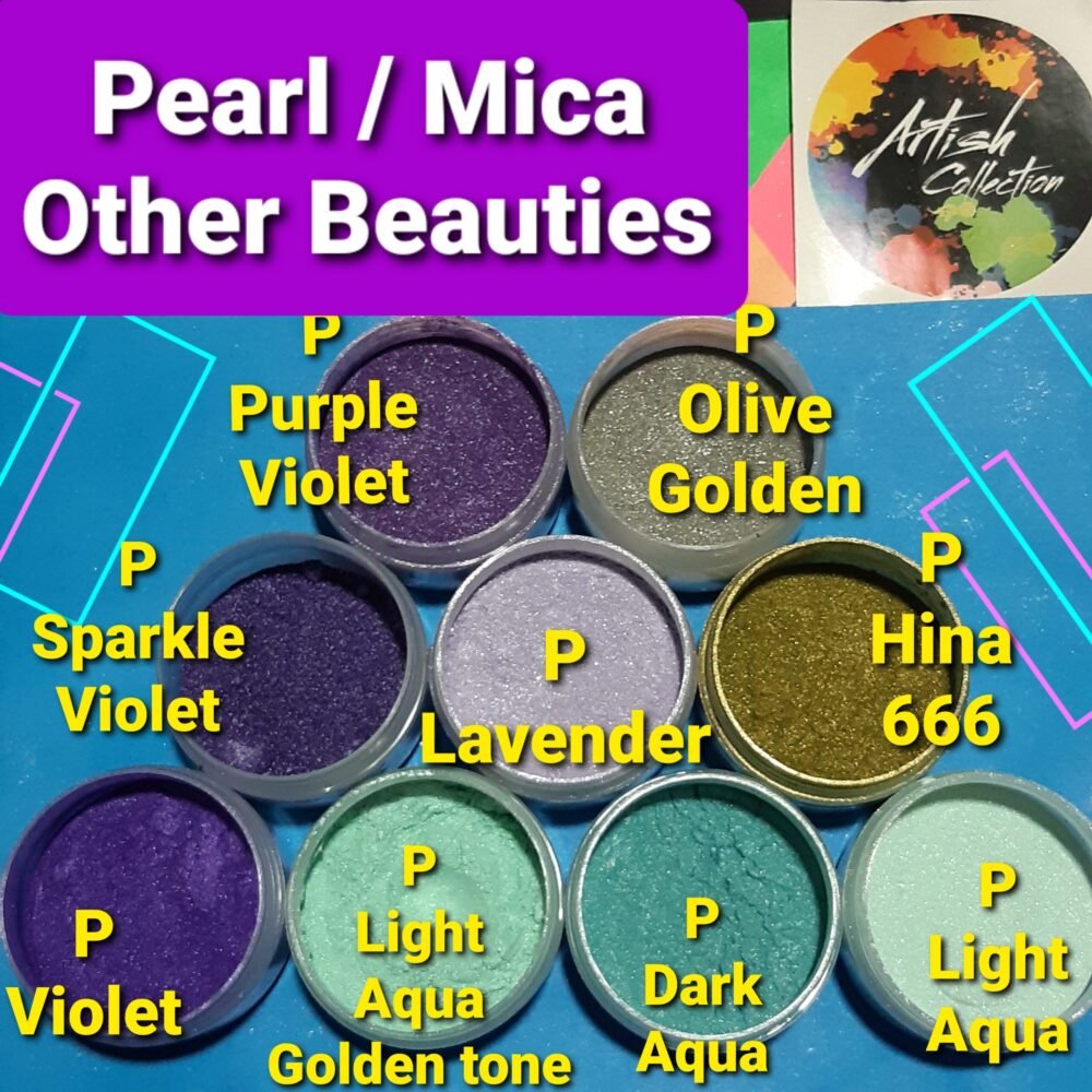 pearl/mica skin/brown powder colors (10 colors 15g each)