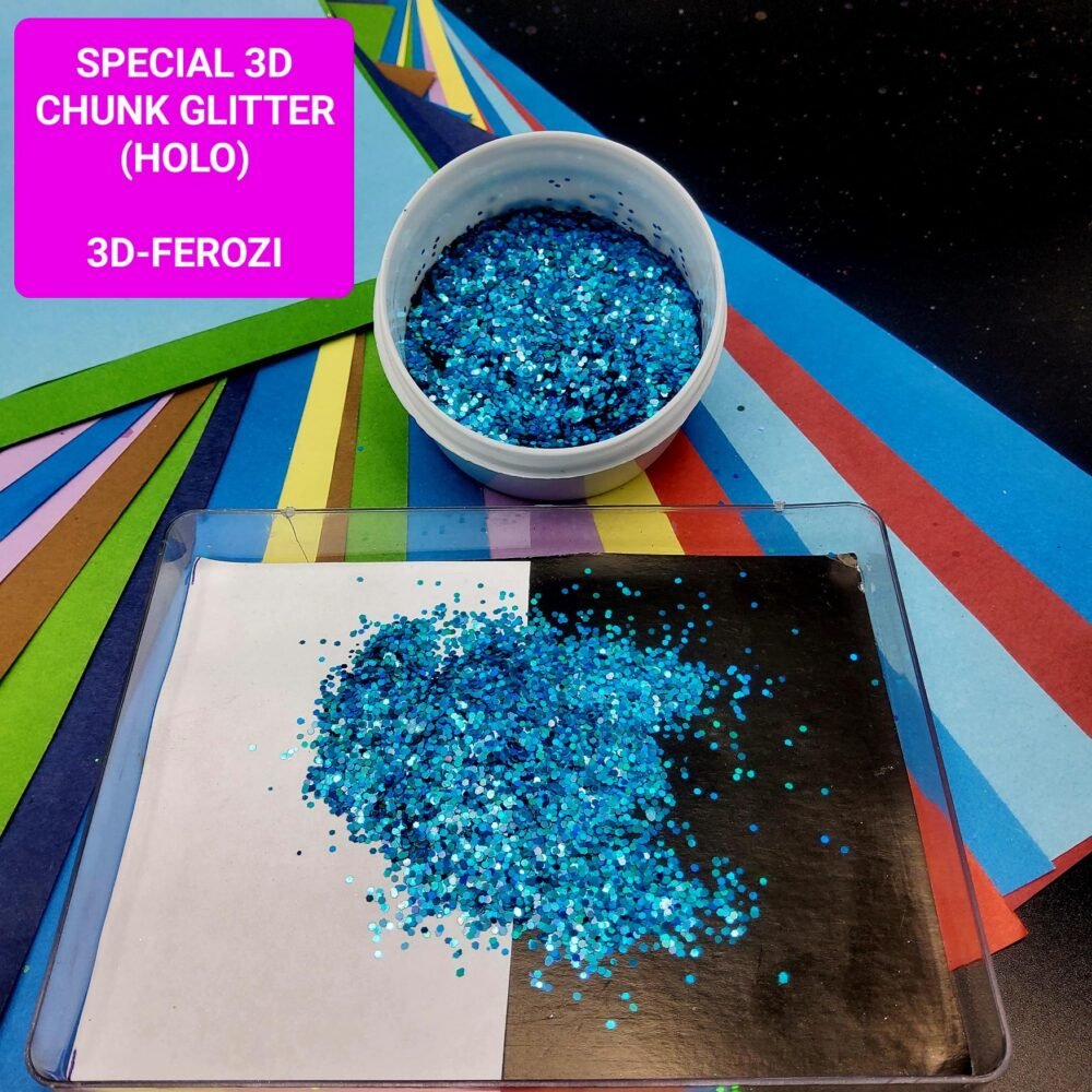 silver curly holo chunk glitter – medium | 20g (copy)