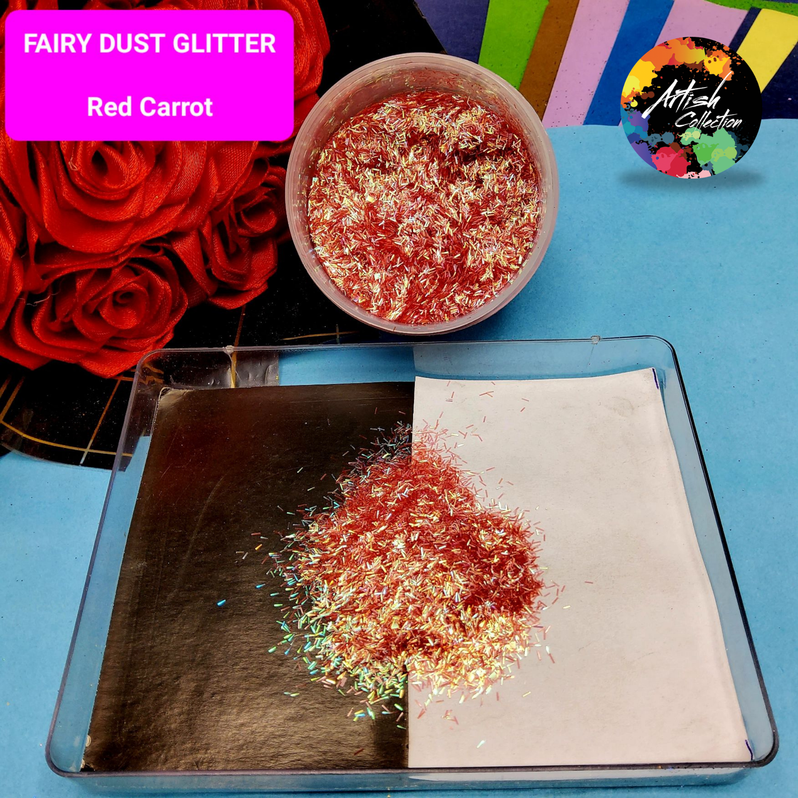 3d pink holo chunk glitter – medium | 20g (copy)