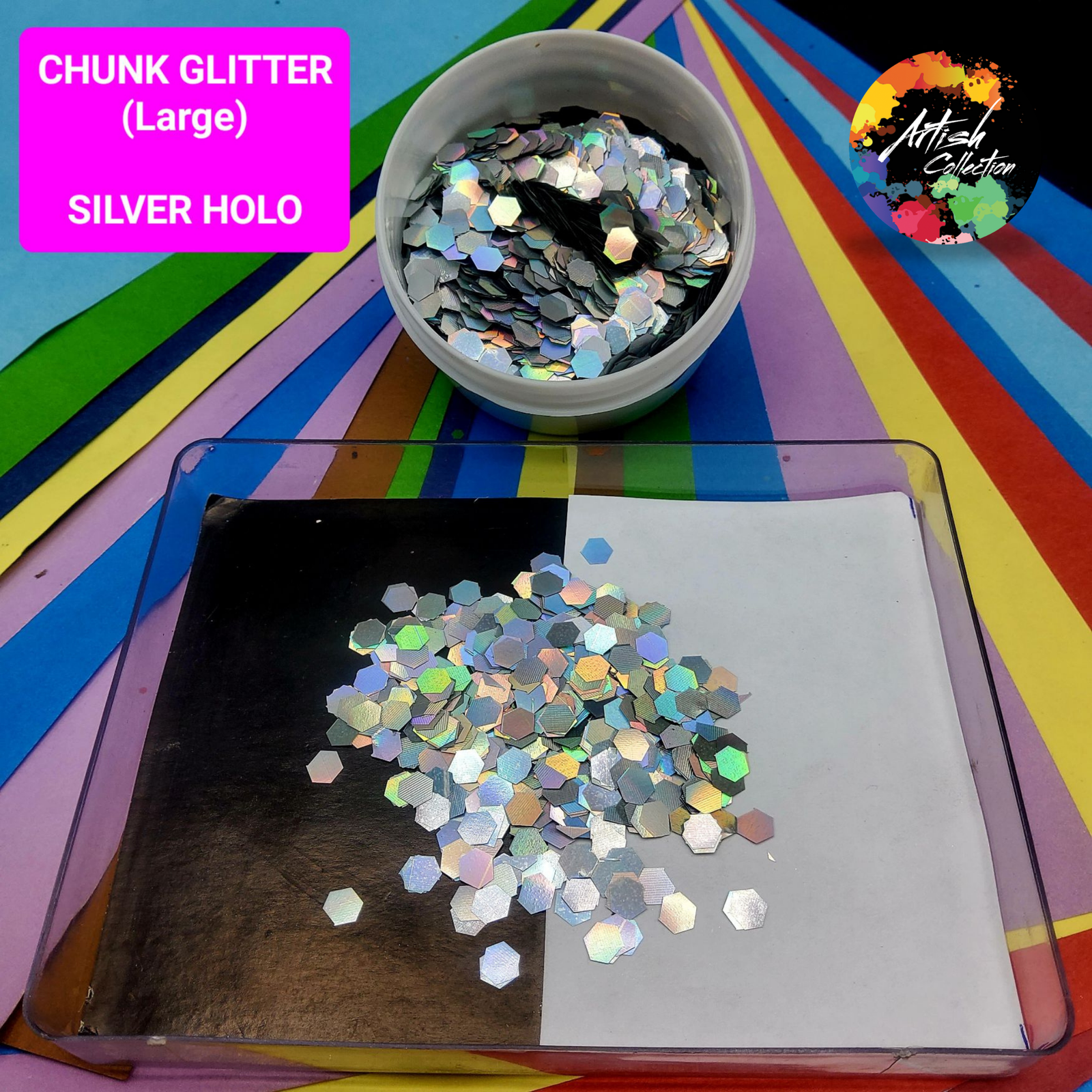glitter chunk large