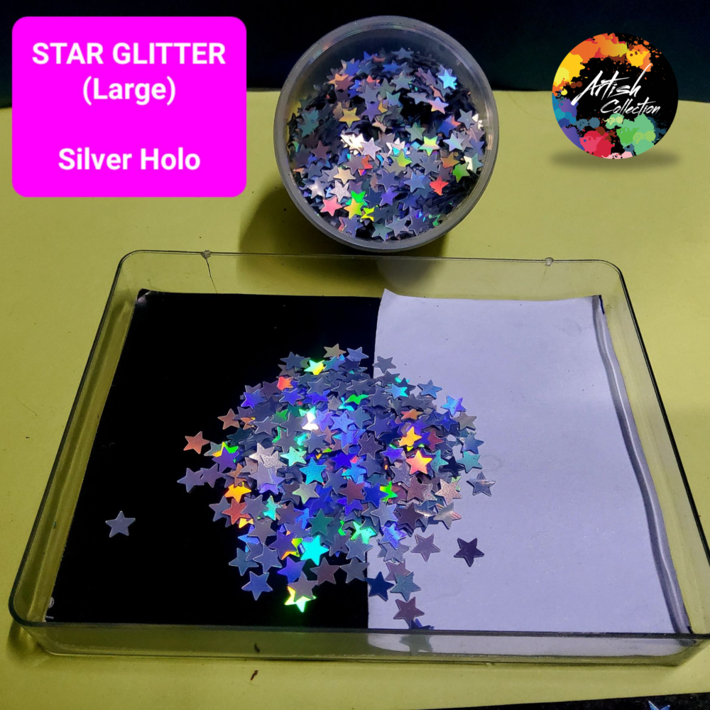 purple holo star glitter small | 20g (copy)