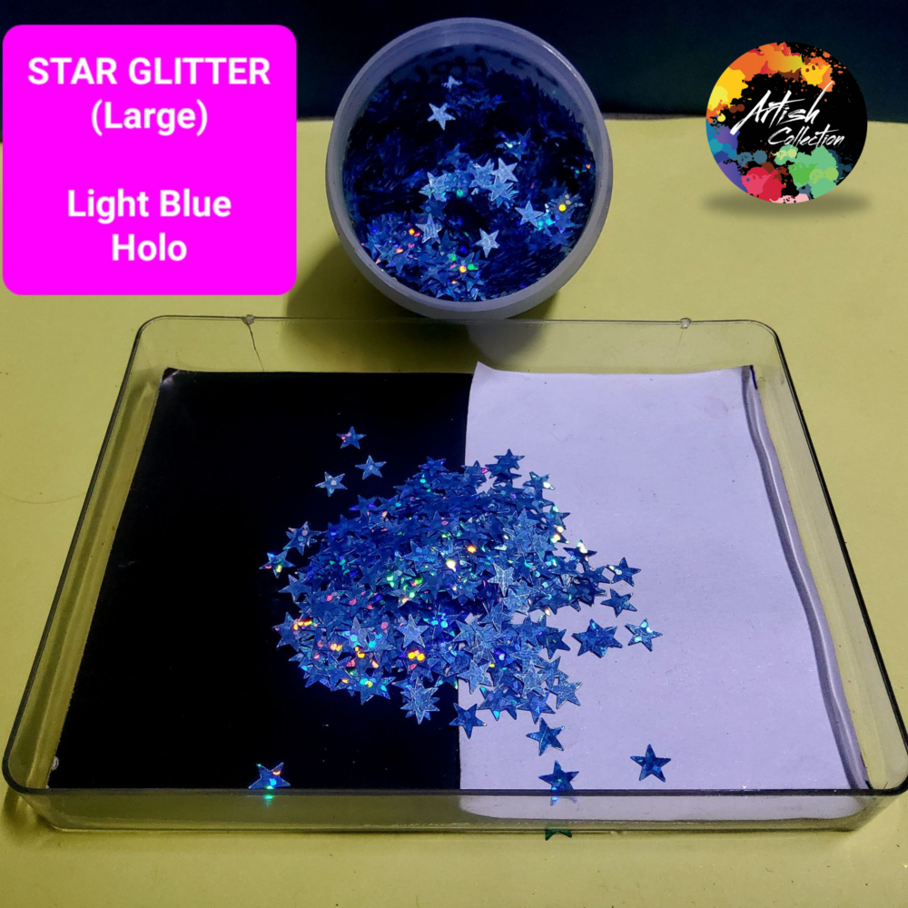 purple holo star glitter small | 20g (copy)
