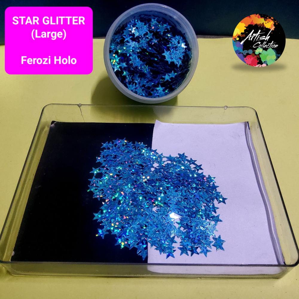 purple holo star glitter small | 20g (copy)