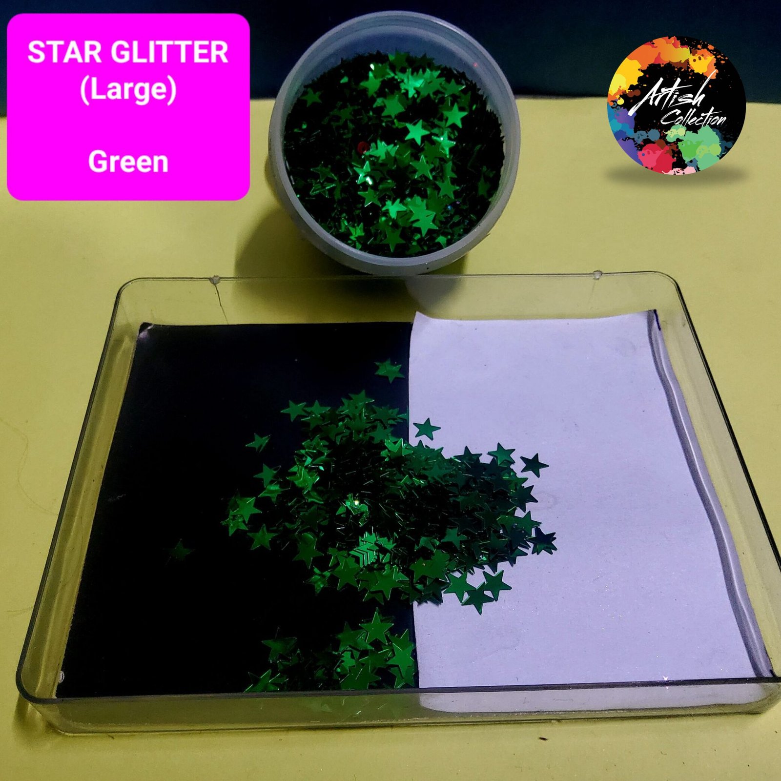 purple holo star glitter small | 20g (copy)