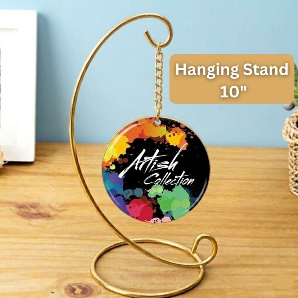 10 inch round metal stand golden (copy)