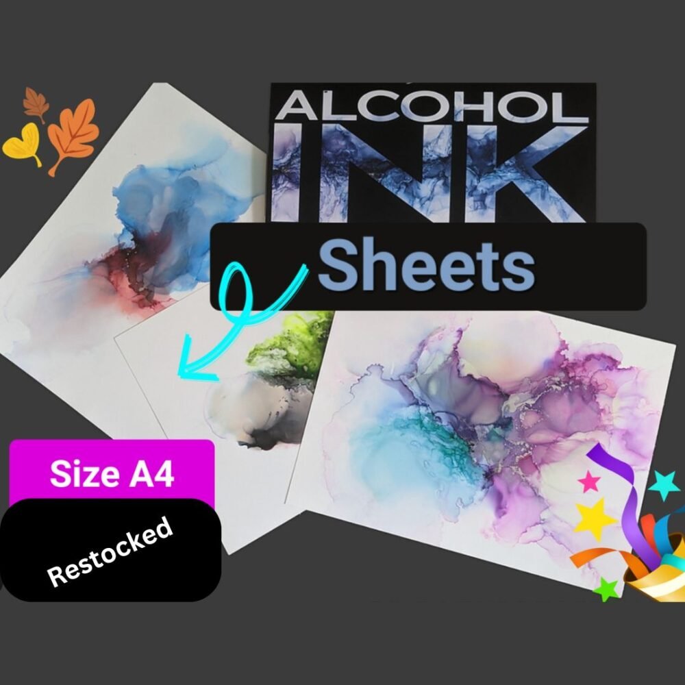 alcohol ink sheets a4 size