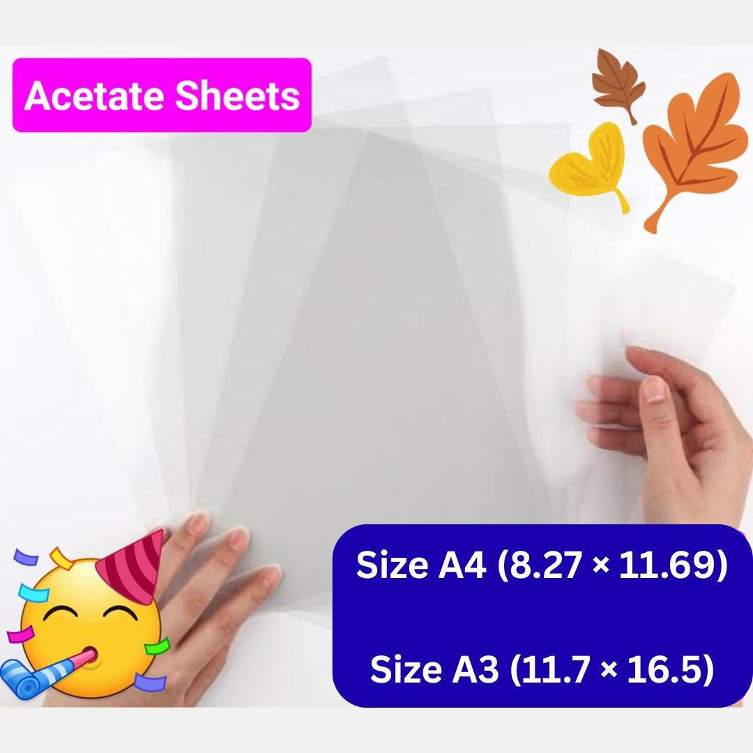 acetate sheets ( a4 & a3 sizes)