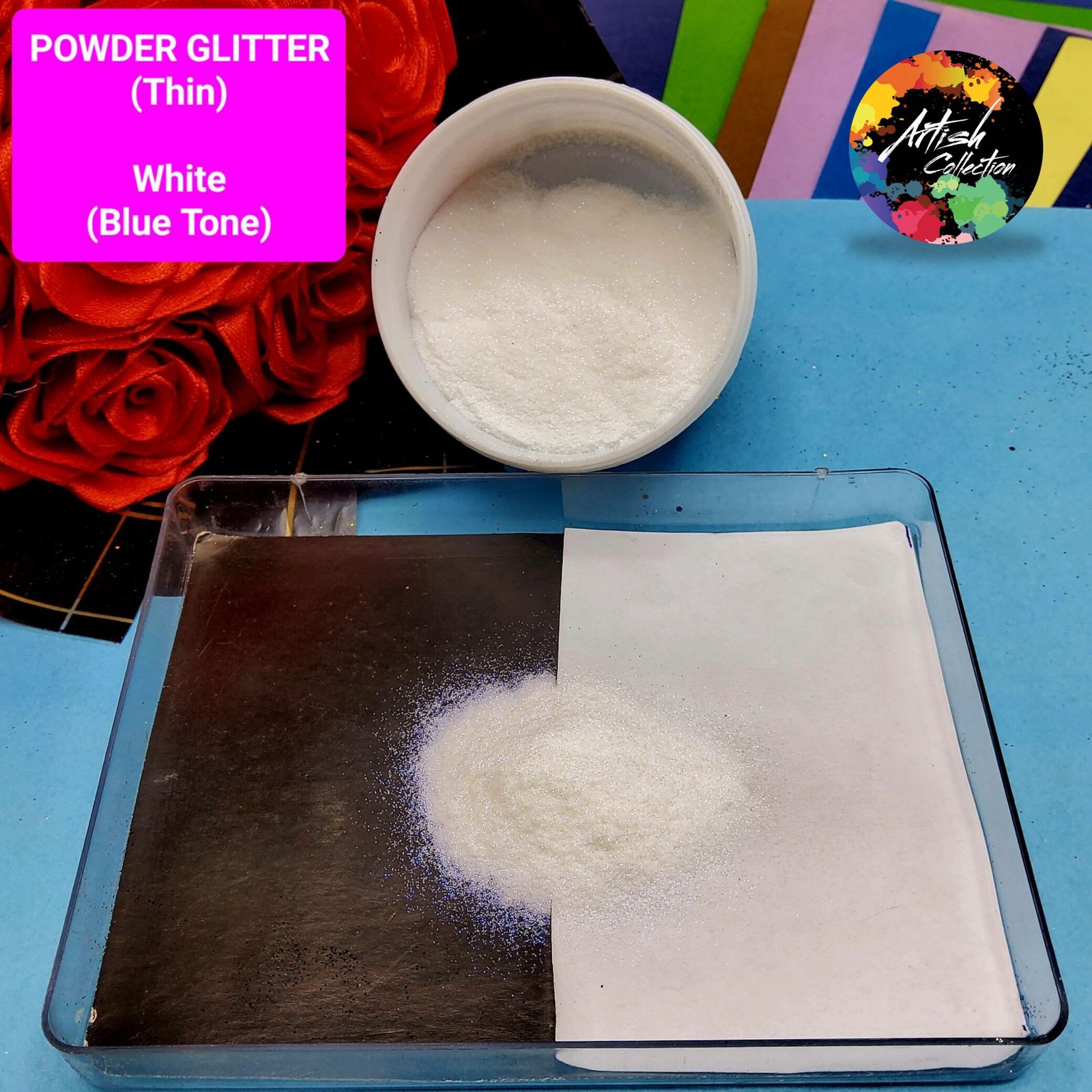 violet multi holo star glitter large | 20g (copy)