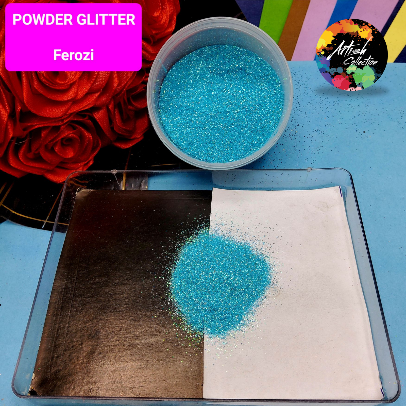 violet multi holo star glitter large | 20g (copy)