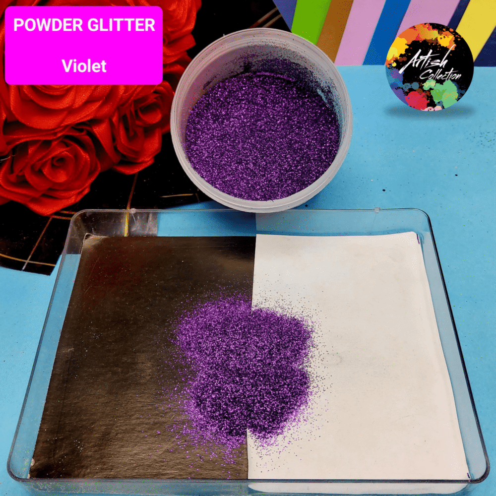 violet multi holo star glitter large | 20g (copy)