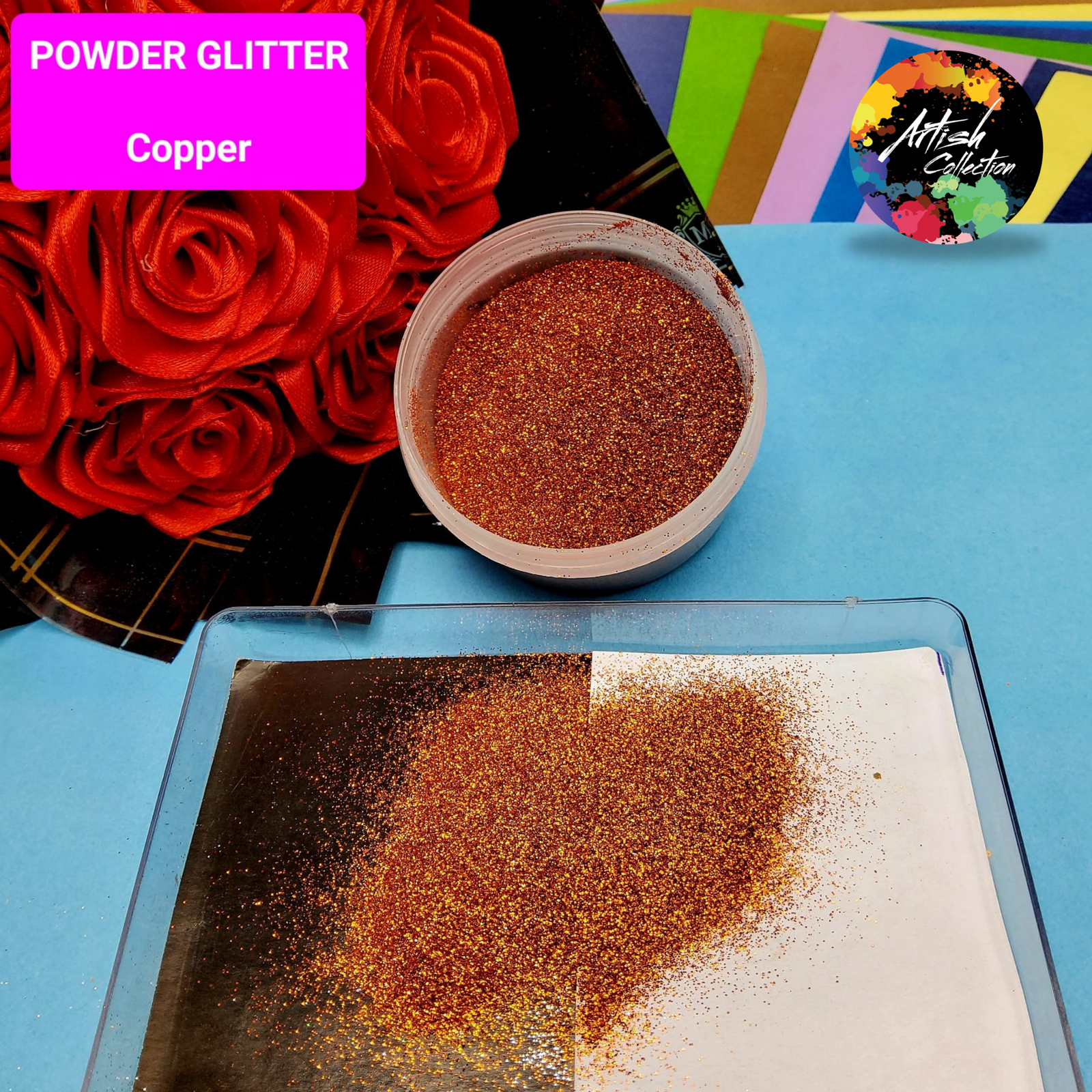 violet multi holo star glitter large | 20g (copy)