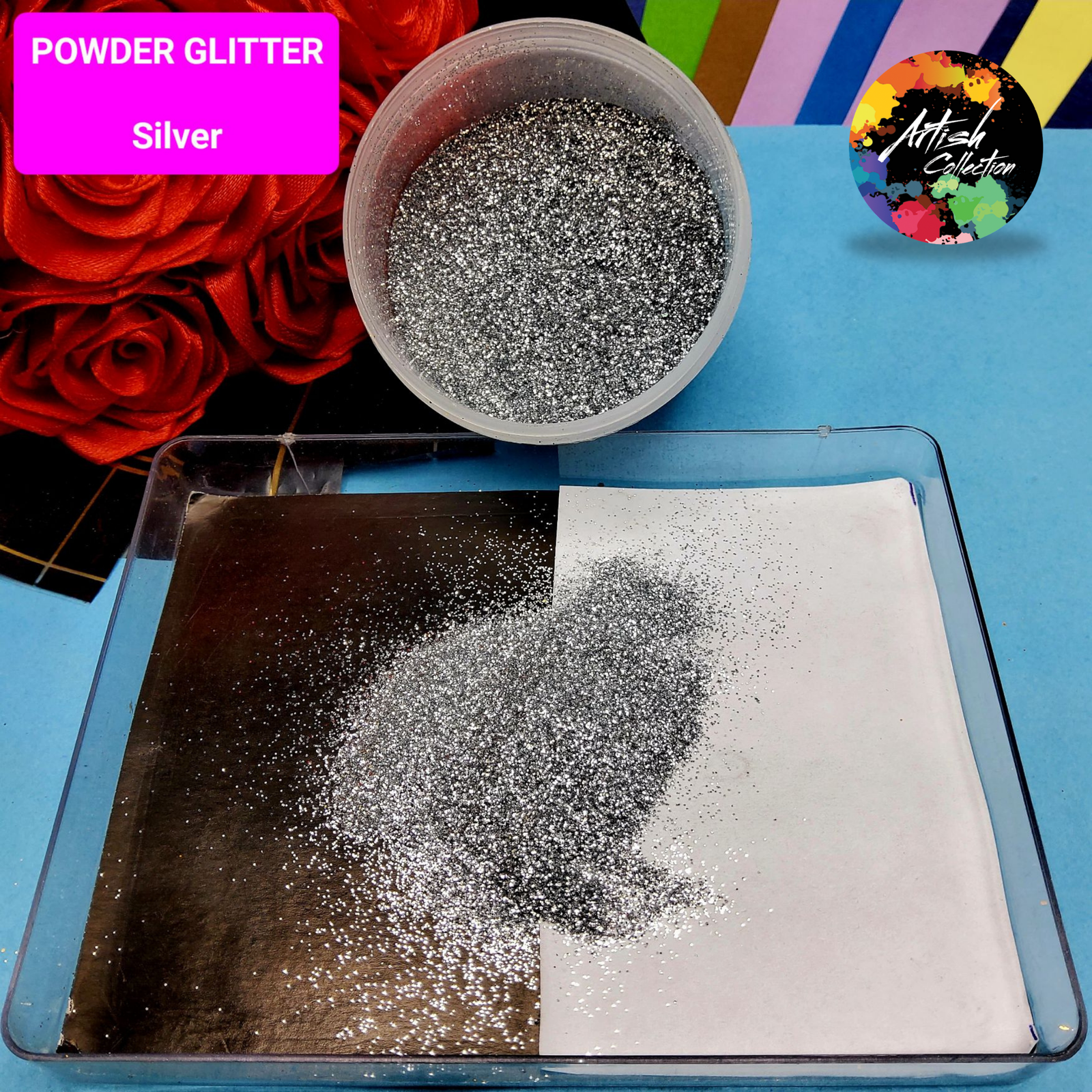 violet multi holo star glitter large | 20g (copy)