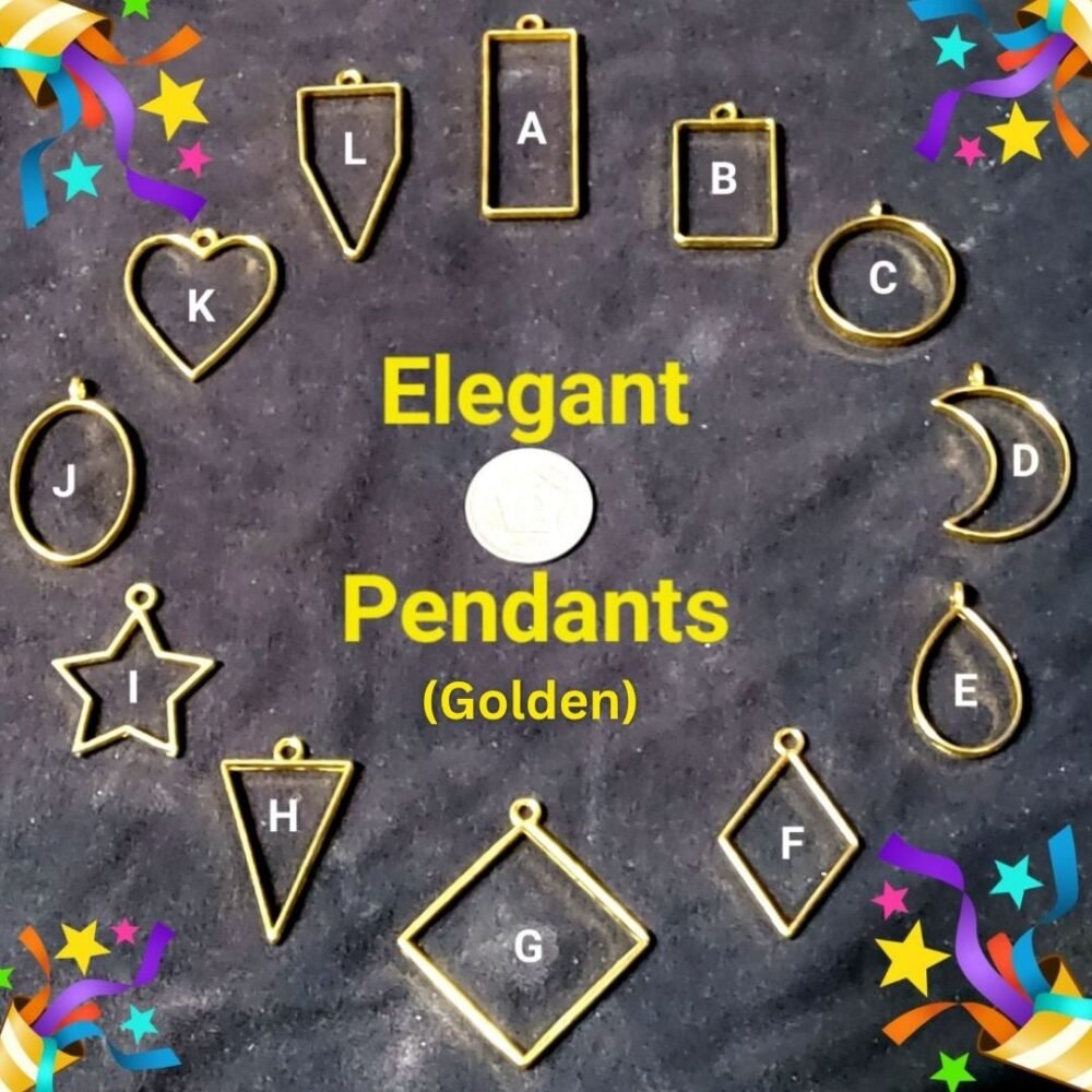 elegant bezel pendant (70rs each)
