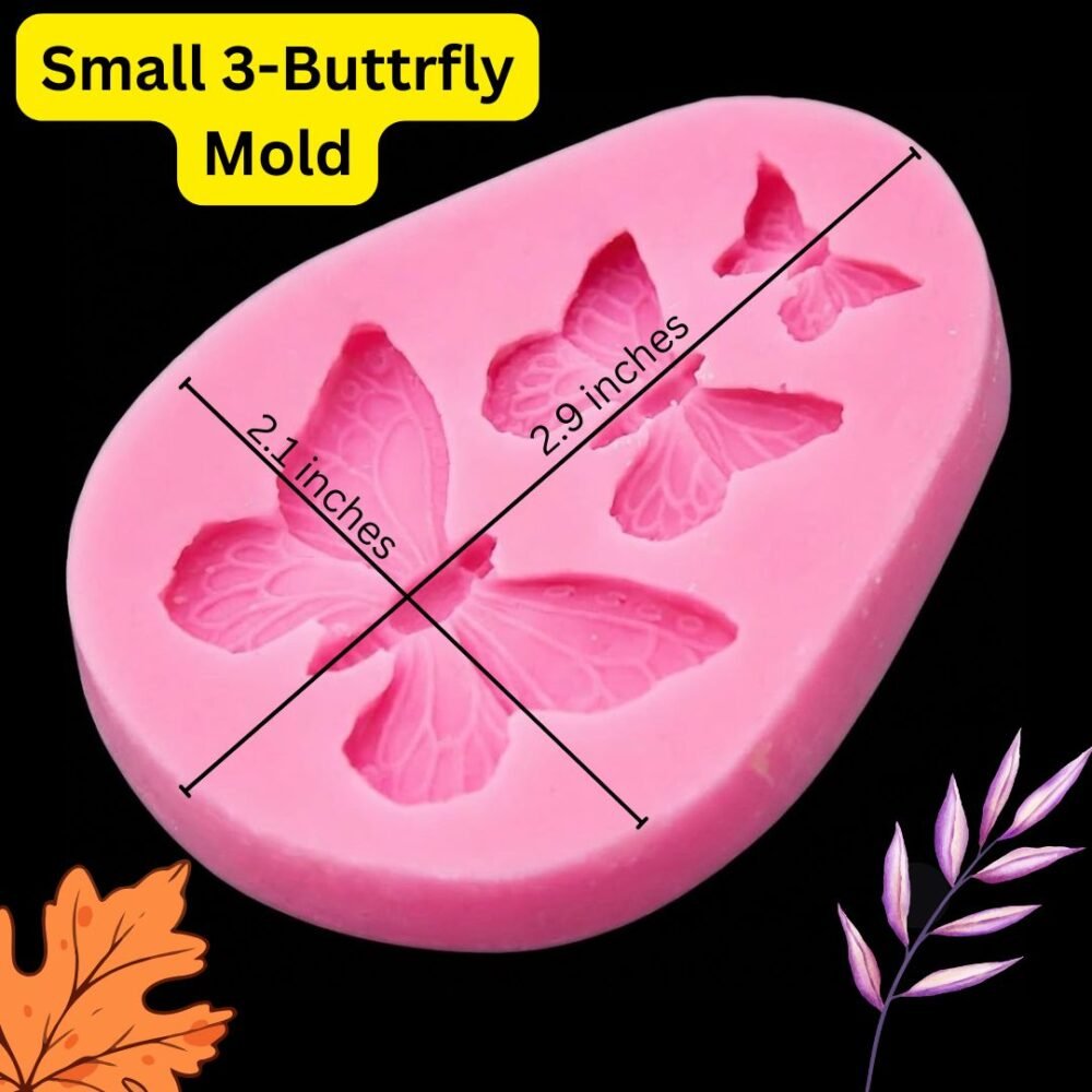 Small 3-Butterfly Silicone Mould