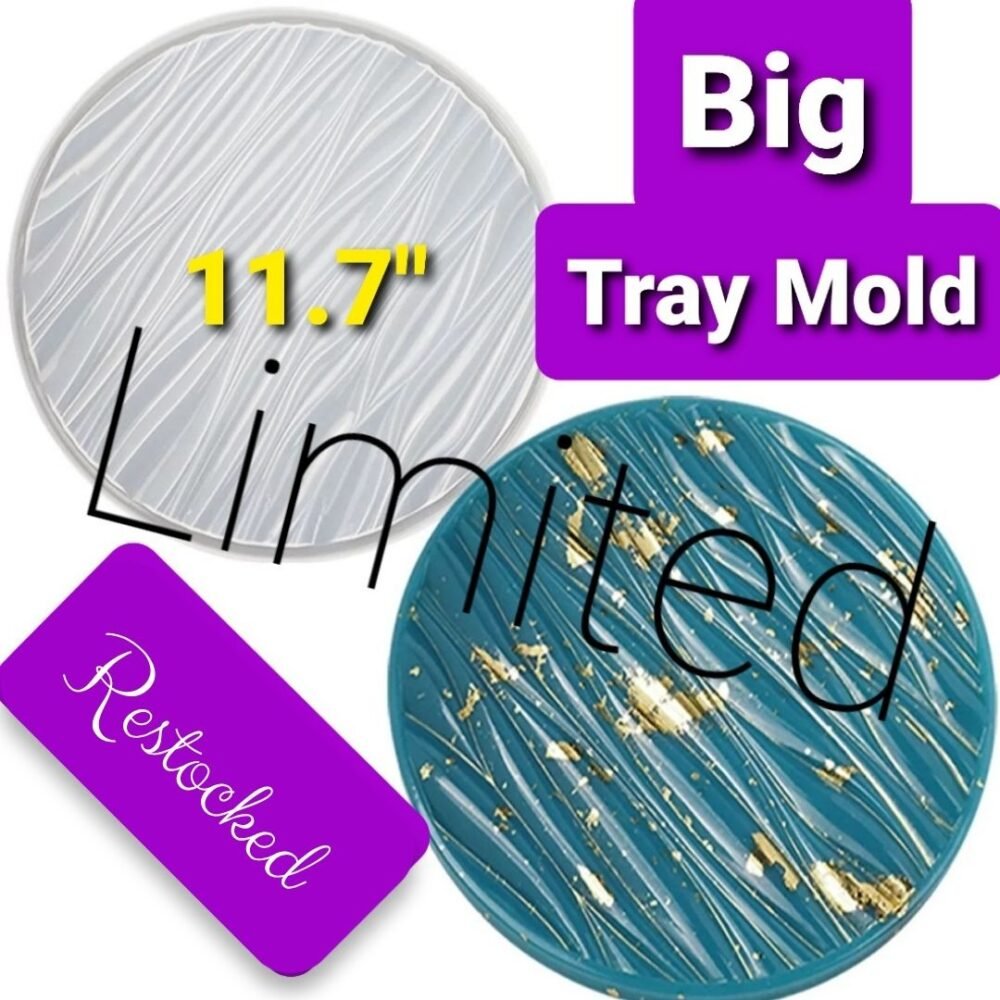 Big Tray Mold (11.7") Waved - Round