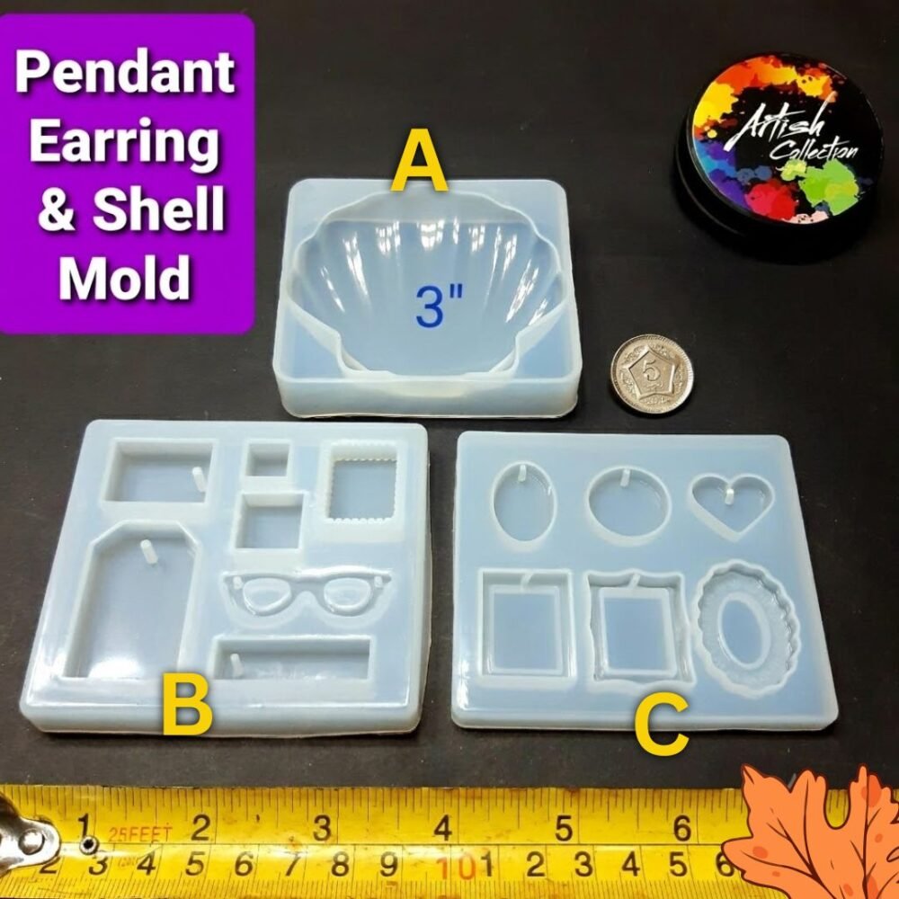 Pendant, Earring & Shell Mould