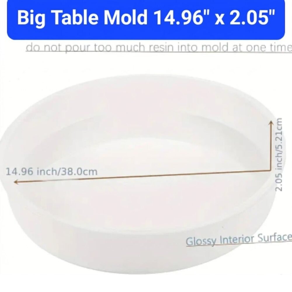 Big Table Silicone Mold (14.96" x 2.5")
