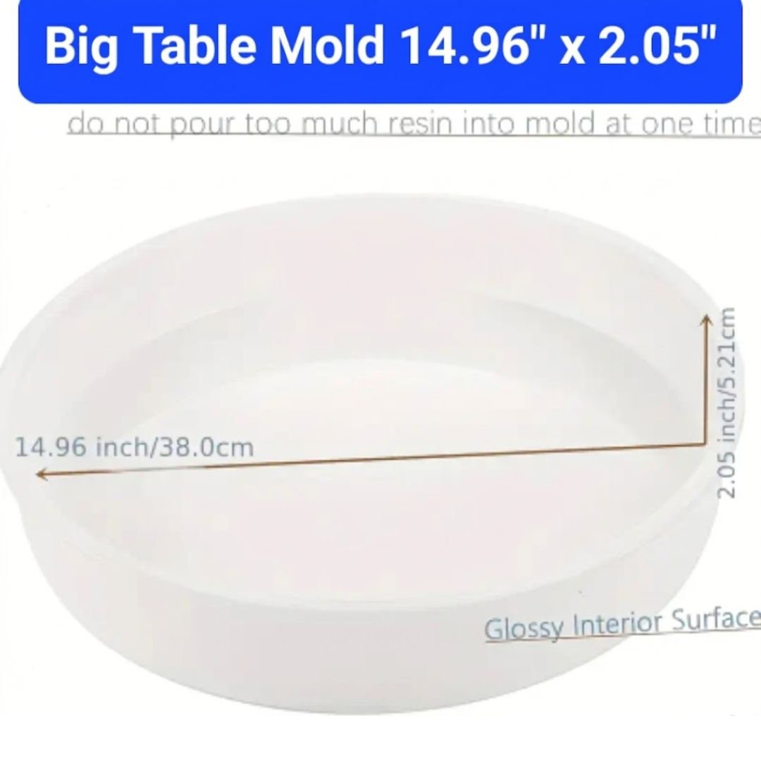 Big Table Silicone Mold (14.96" x 2.5")