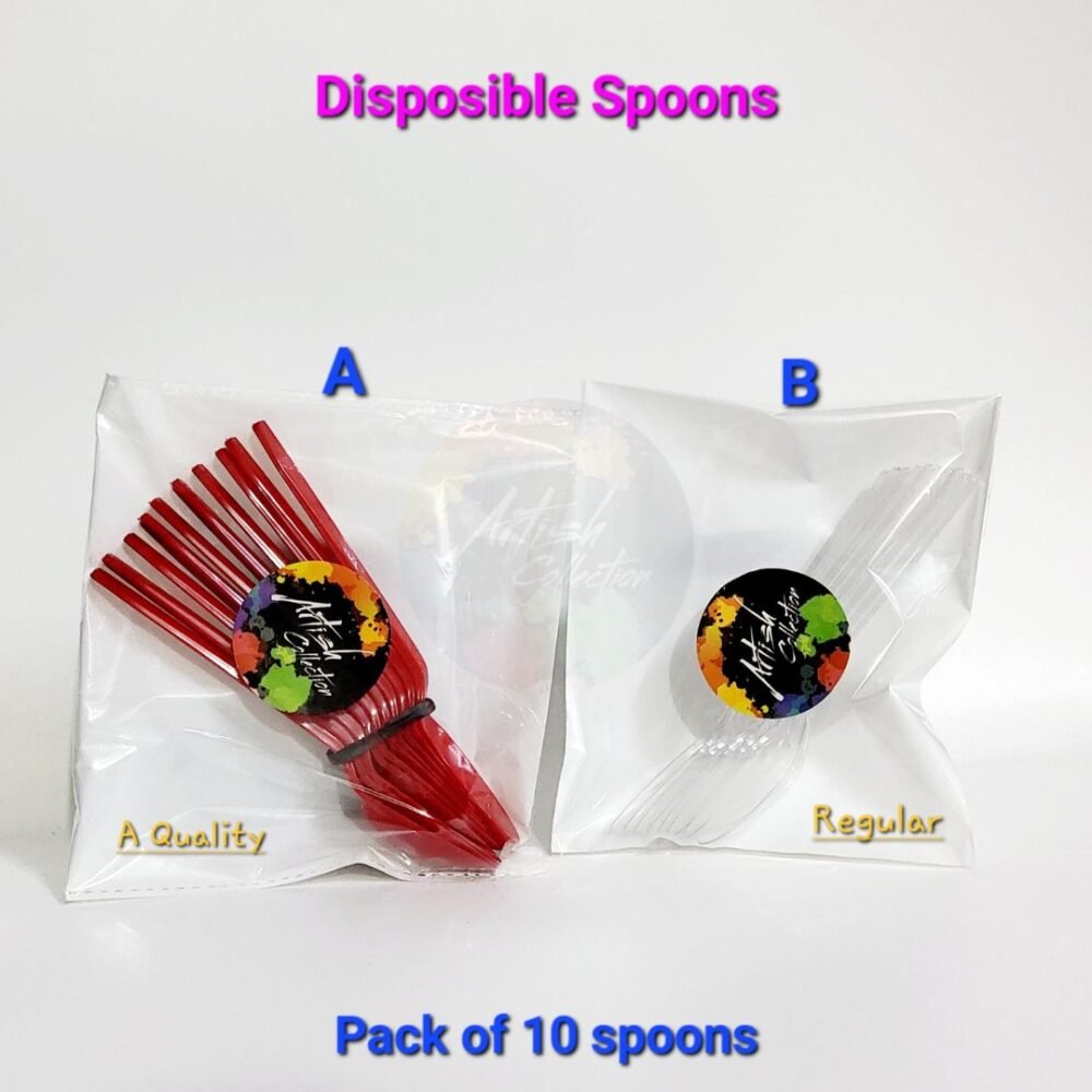 Disposable Plastic Spoons for Resin Art & Crafts