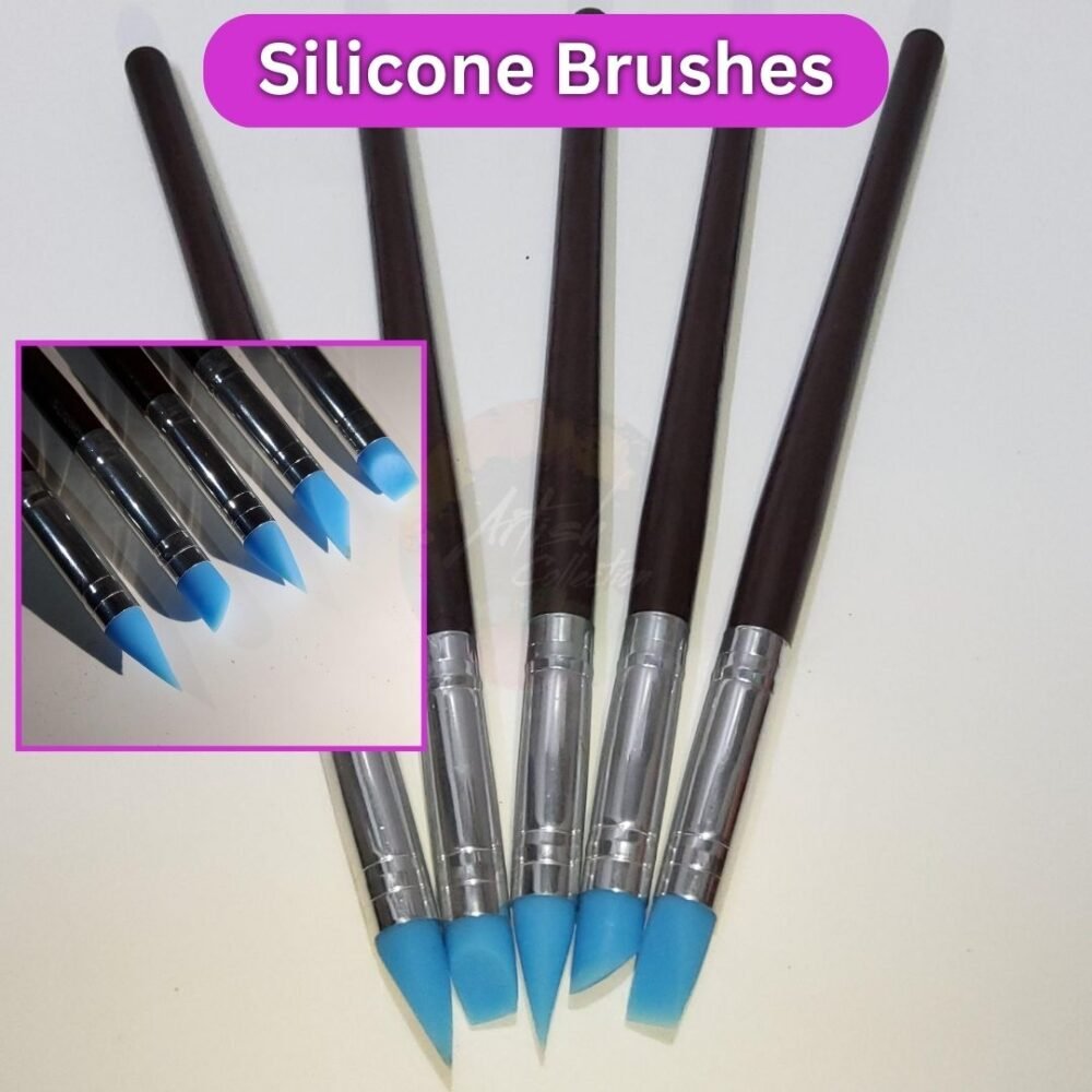 Silicone Brush Set for Resin Art & Clay Sculpting